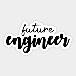 Future Engineer - Black Sticker